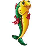 Graphic image of salmon