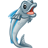 Graphic image of a sardine fish