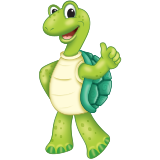 Graphic image of a turtle